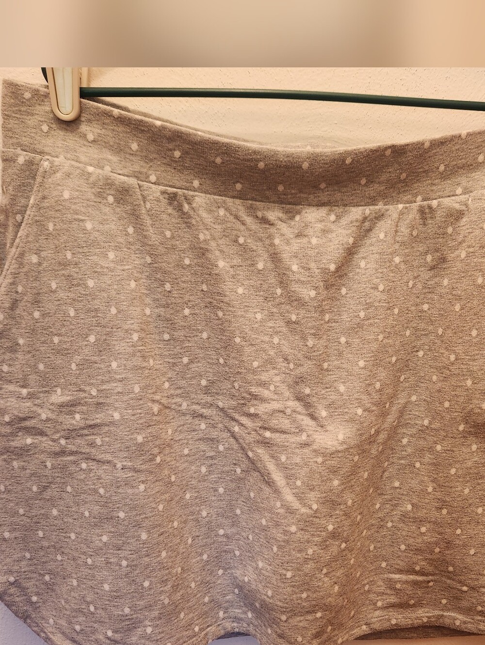 Croft & Barrow Gray Polka Dot Skort Size XL